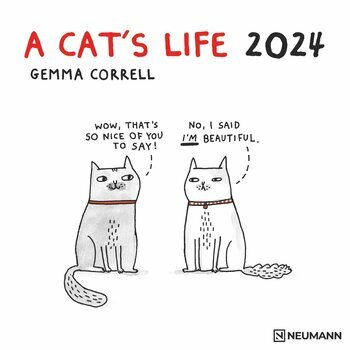calendrier BD humour chat - a dog's life 2024