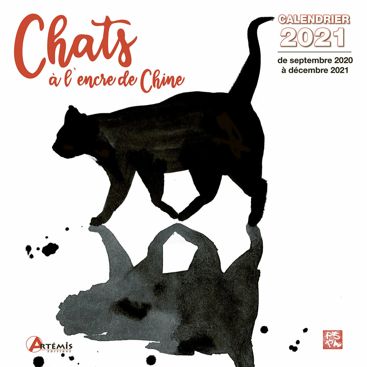 Avis Sur Calendrier 21 Dessin Chat Encre De Chine