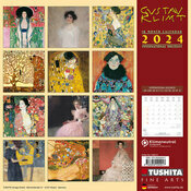 CALENDRIER 2024 ARTISTE GUSTAVE KLIMT NATURE (TS) - ART NOUVEAU -  SYMBOLISME - PEINTURE FEMME + offert un agenda de poche