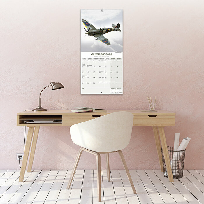 Seconde Guerre Mondiale Militaire Avion - 2024 Mini Calendrier - Tout Neuf  