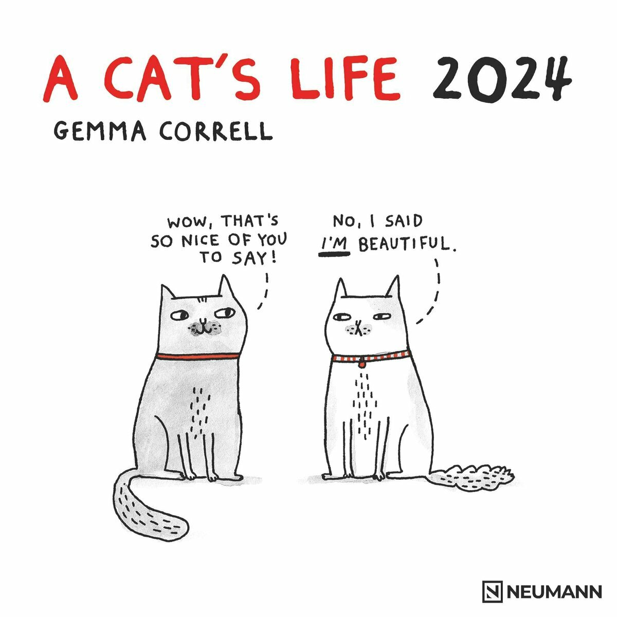 calendrier BD humour chat - a dog's life 2024
