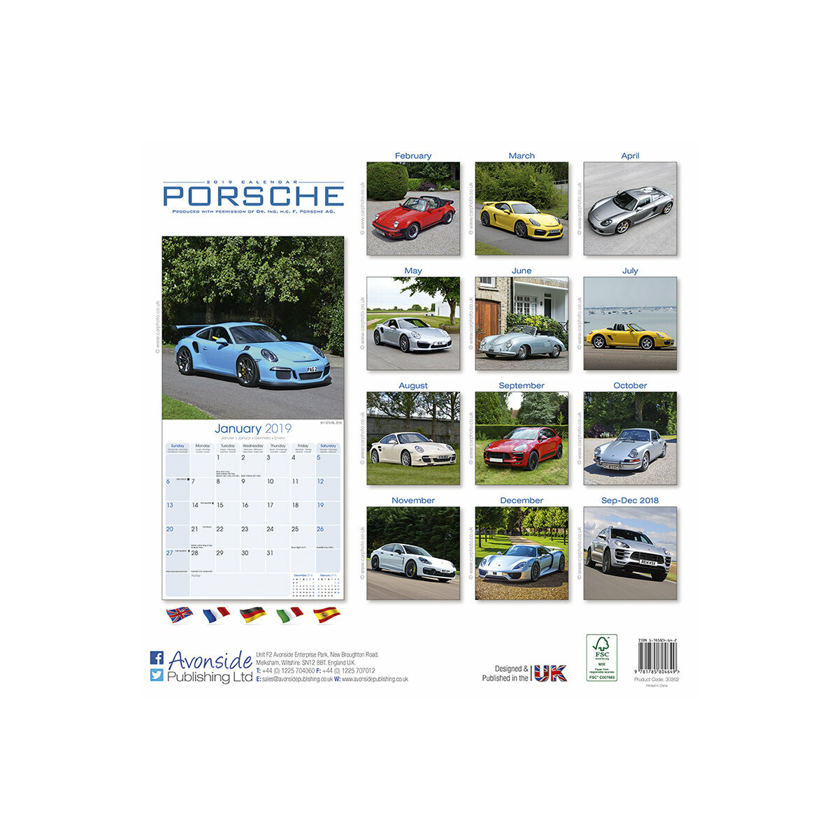 calendrier 2019 porsche - porsche 2020