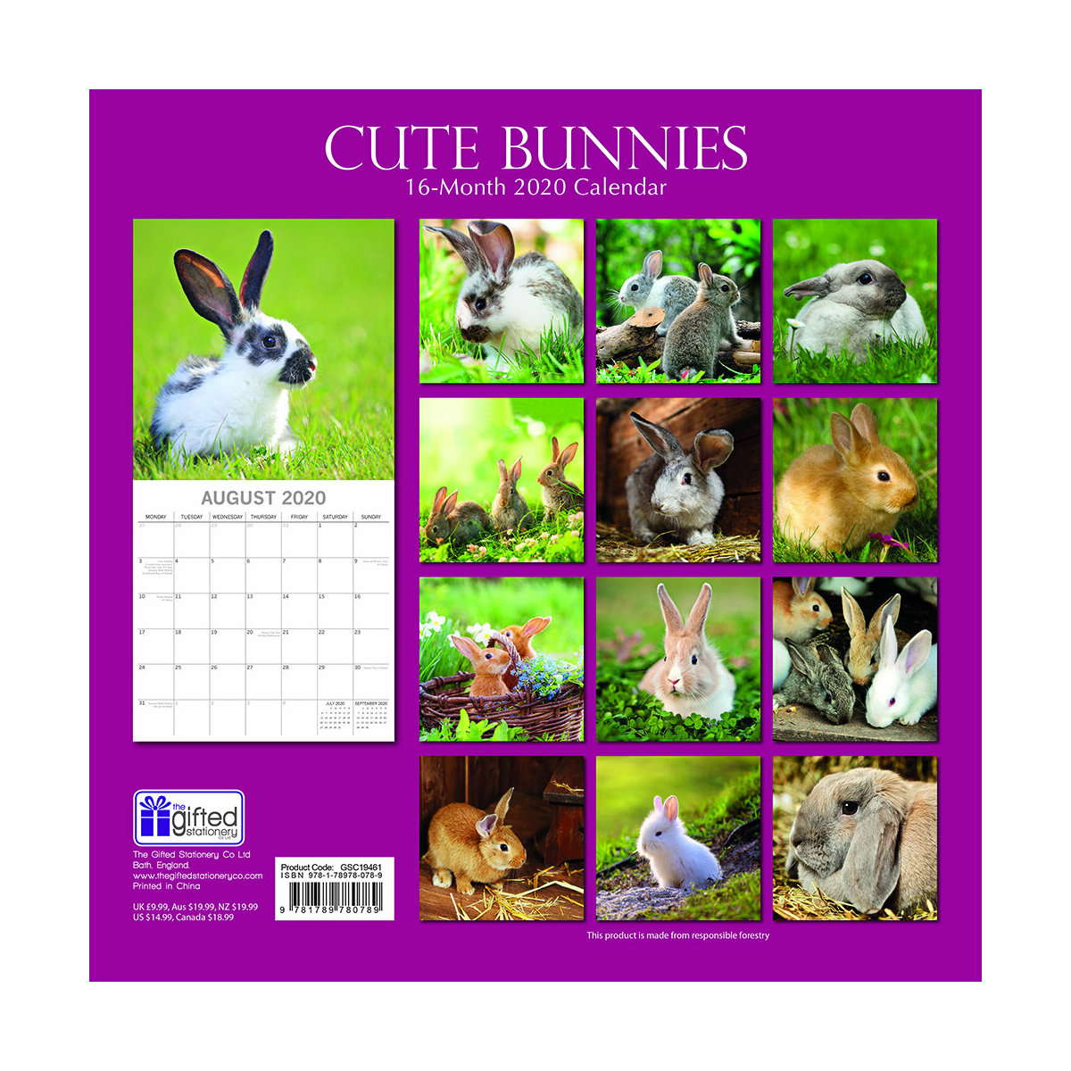 Calendrier 2020 Lapin mignon