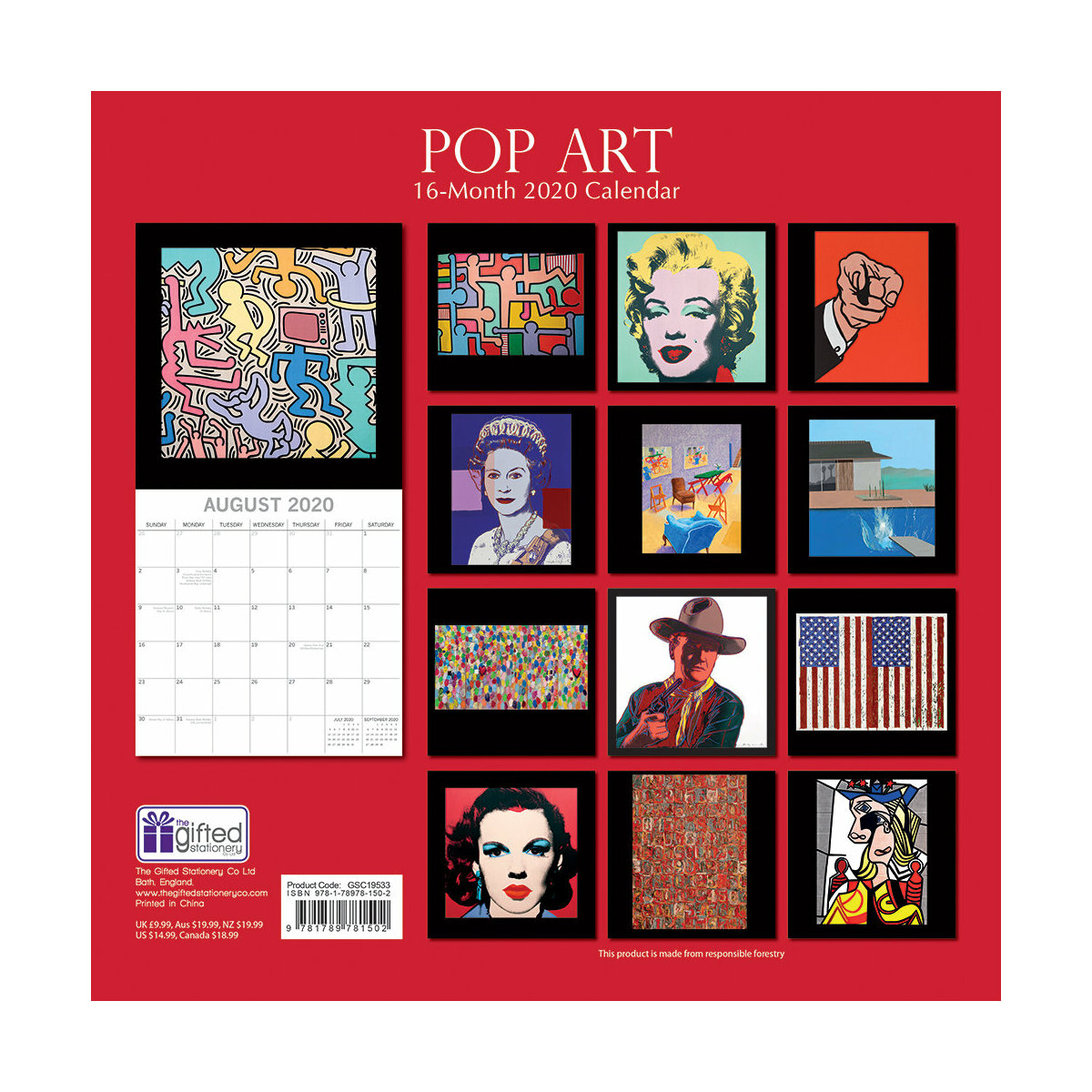 calendrier Pop art 2020