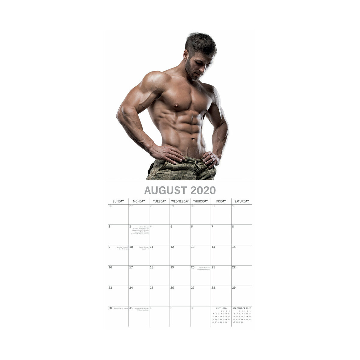 Calendrier 2020 Sexy Homme Torse Nu