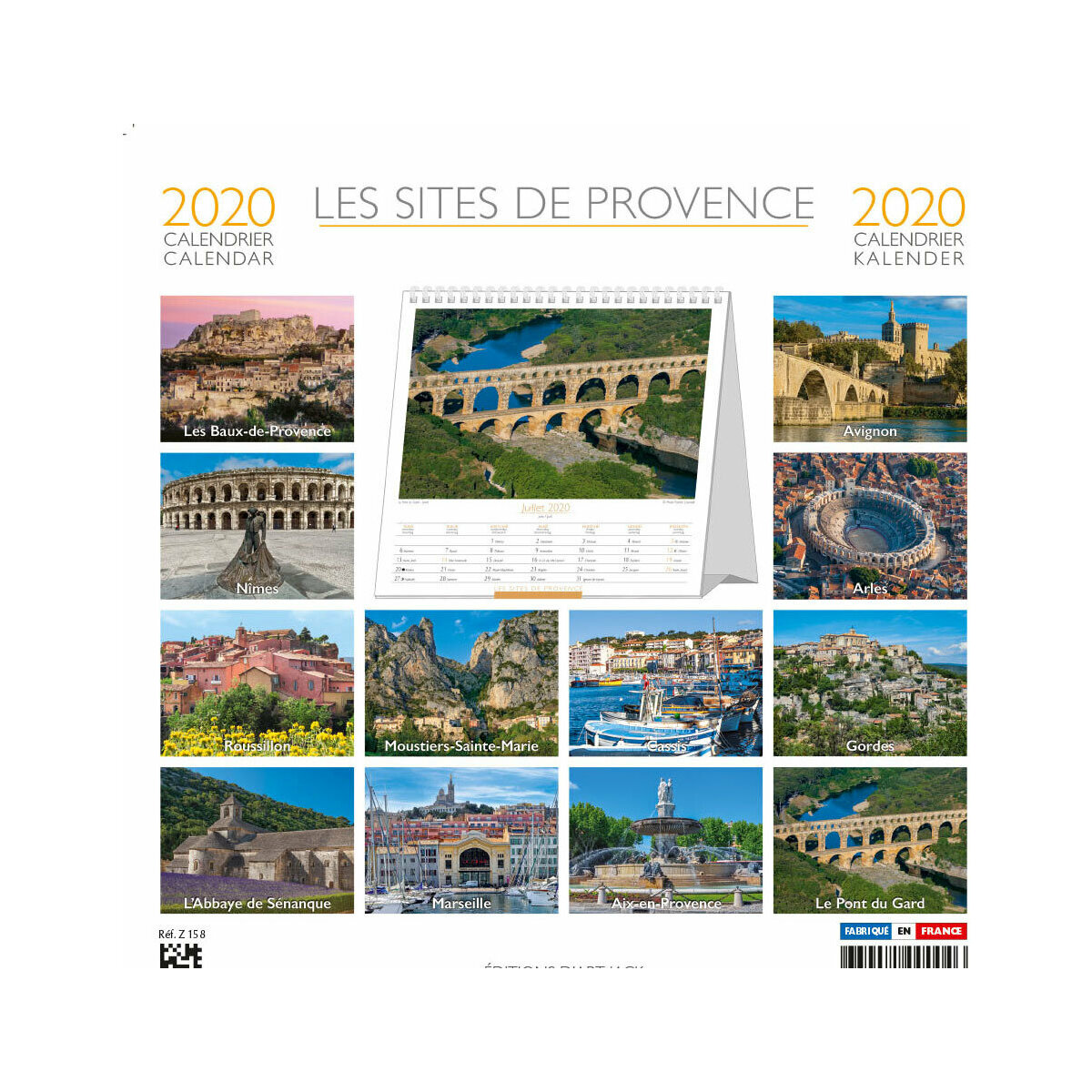 Calendrier chevalet Provence 2020