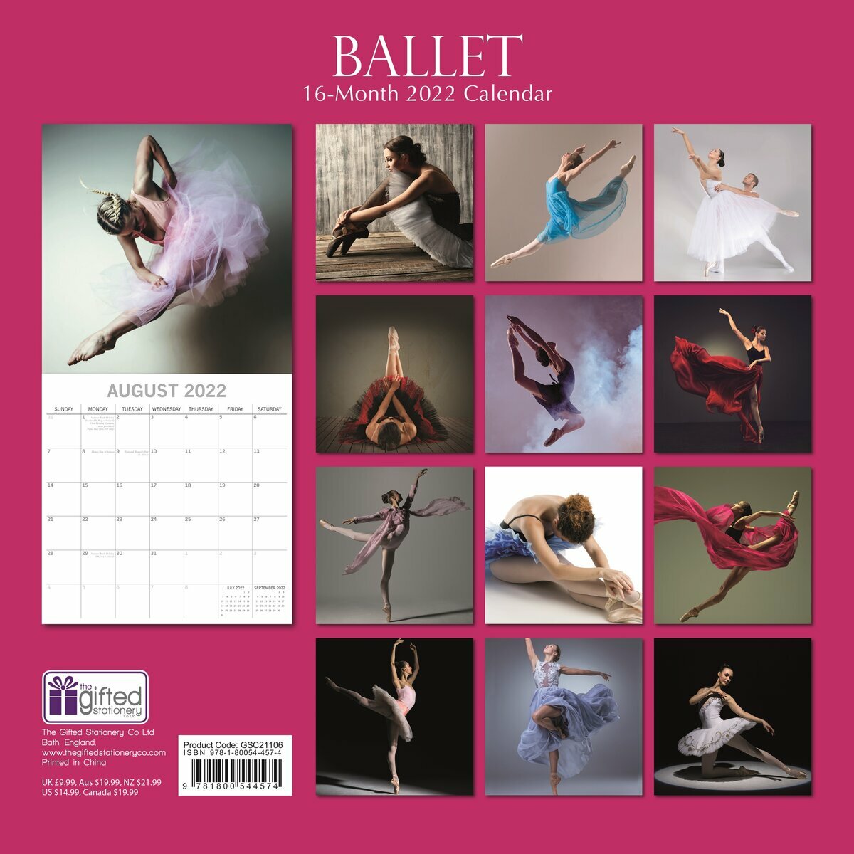 Calendrier 2022 Ballet de danse