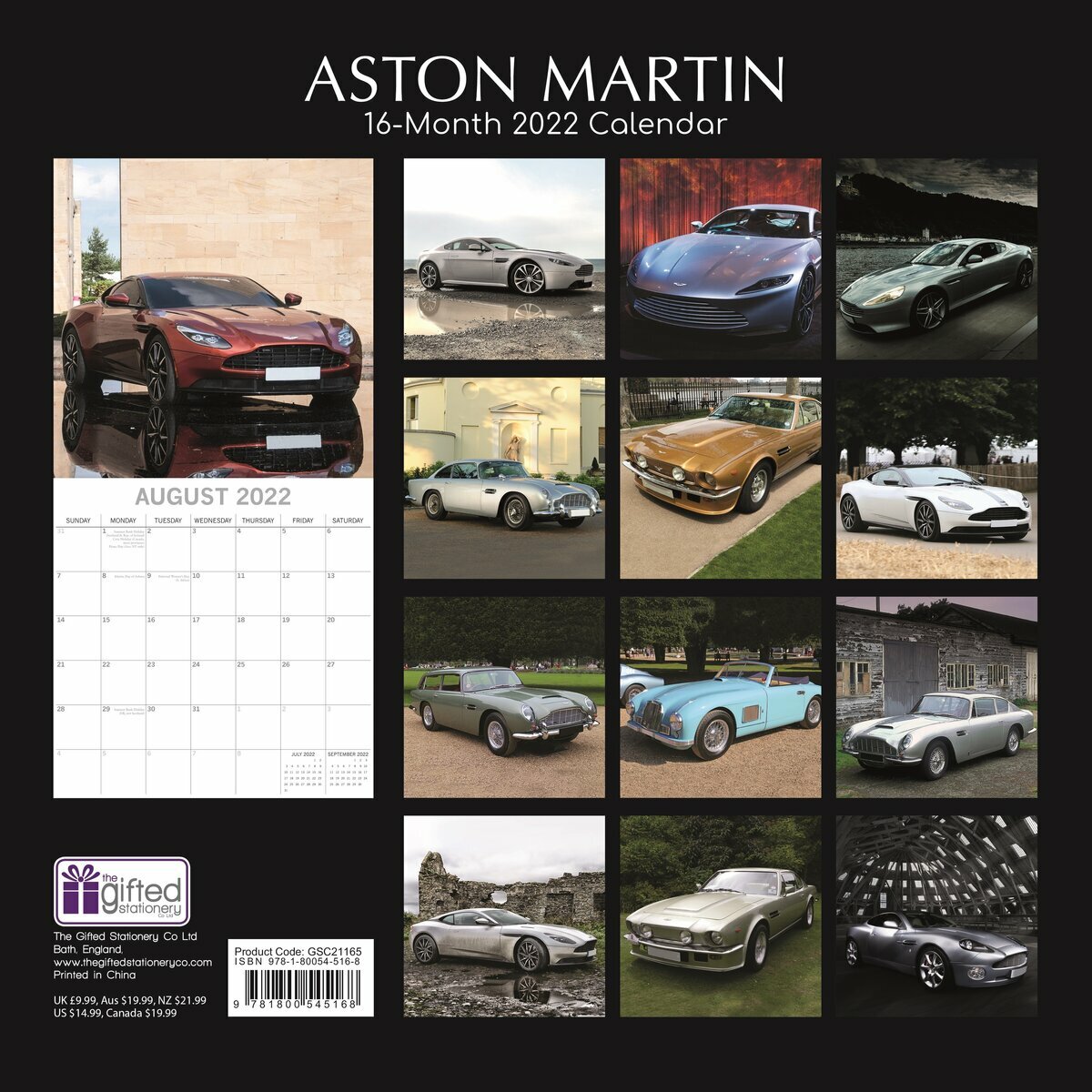 Calendrier 2022 Aston martin