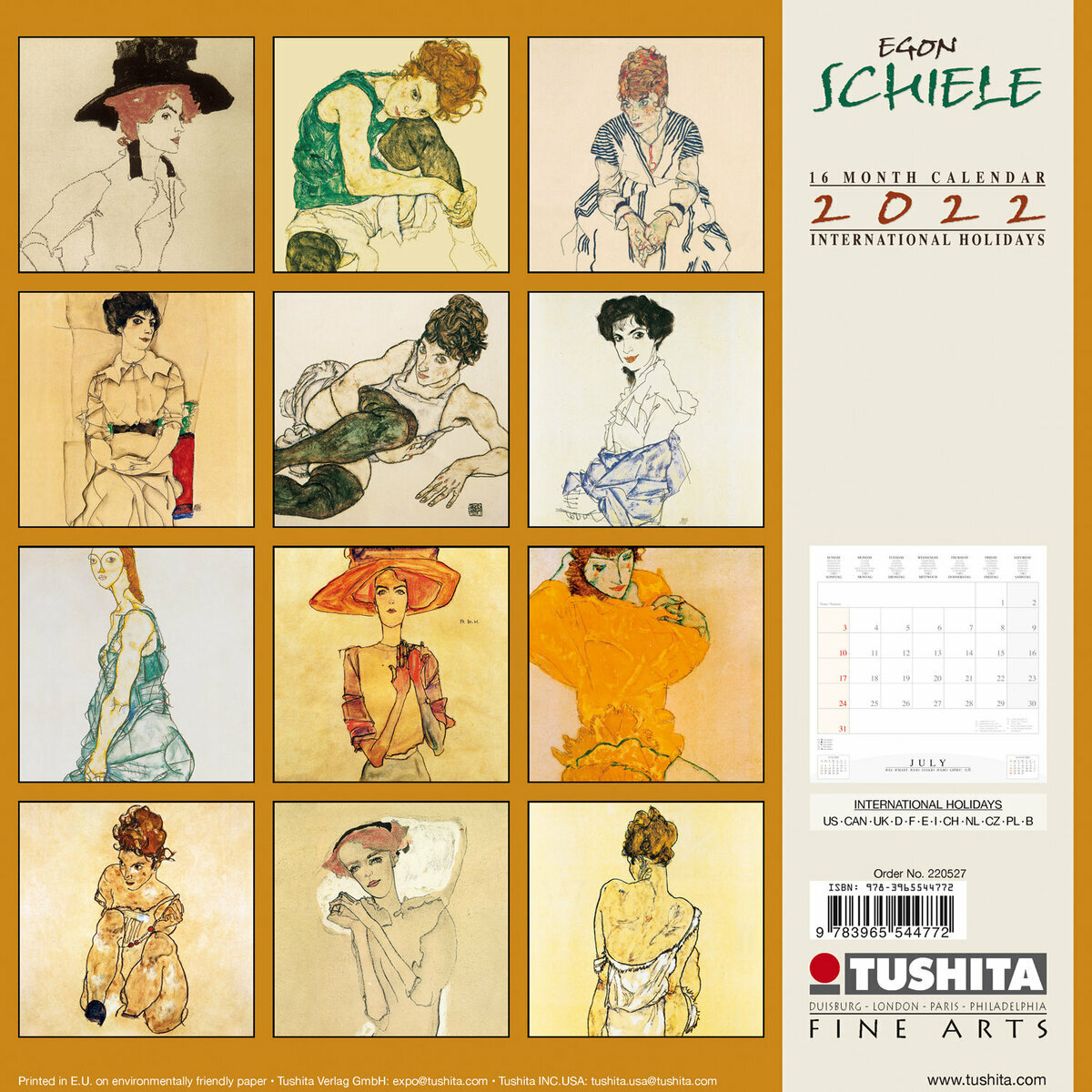 Calendrier 2022 Egon Schiele