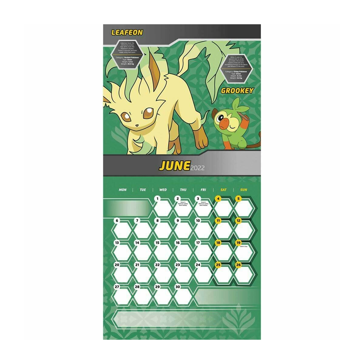 Calendrier 2022 Pokemon