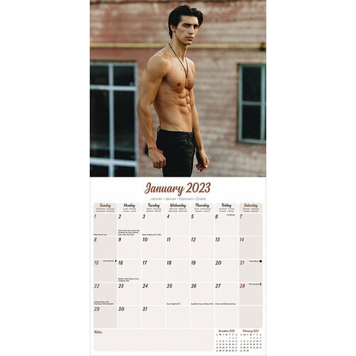 Calendrier 2023 Sexy Homme