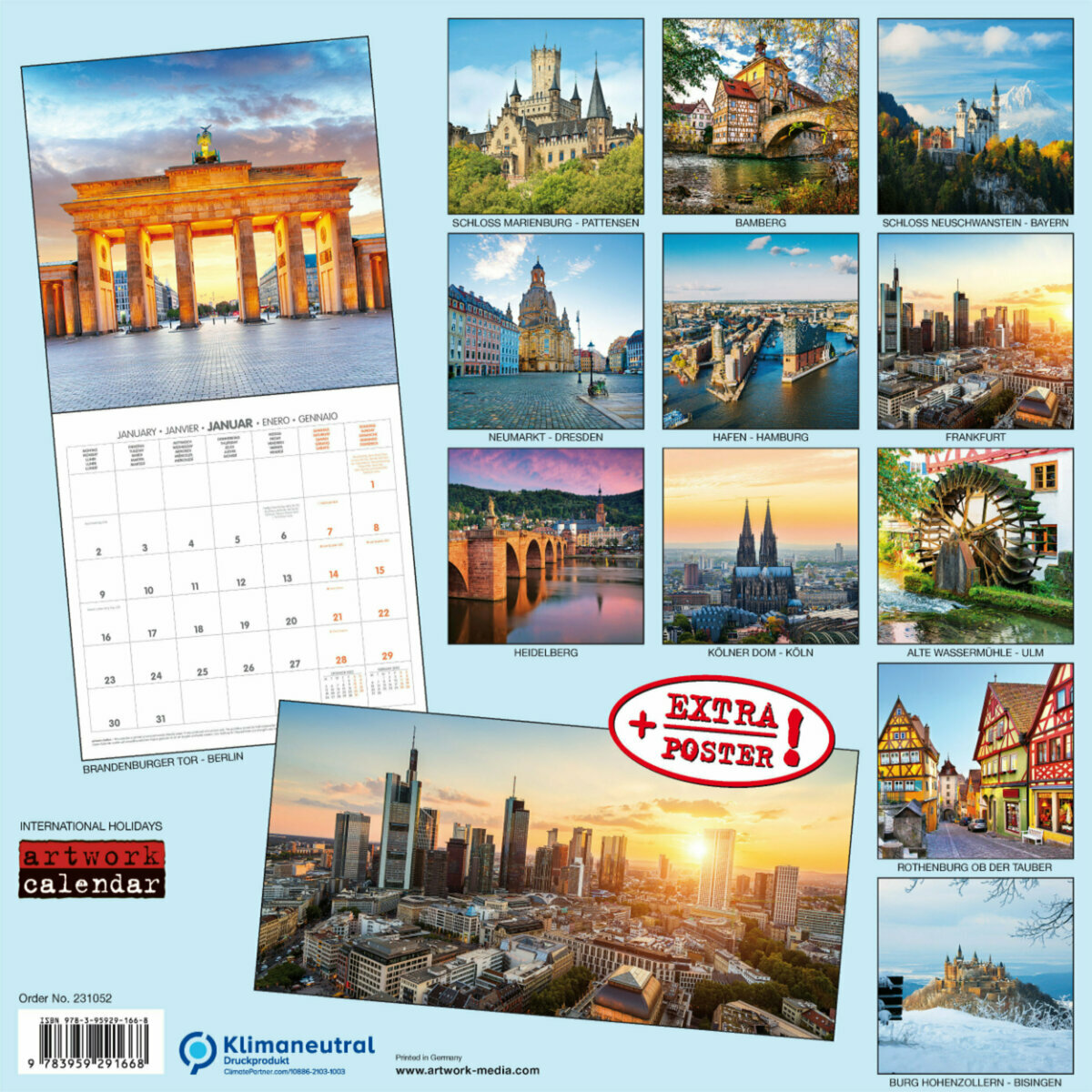 Calendrier 2023 Allemagne AVEC POSTER OFFER