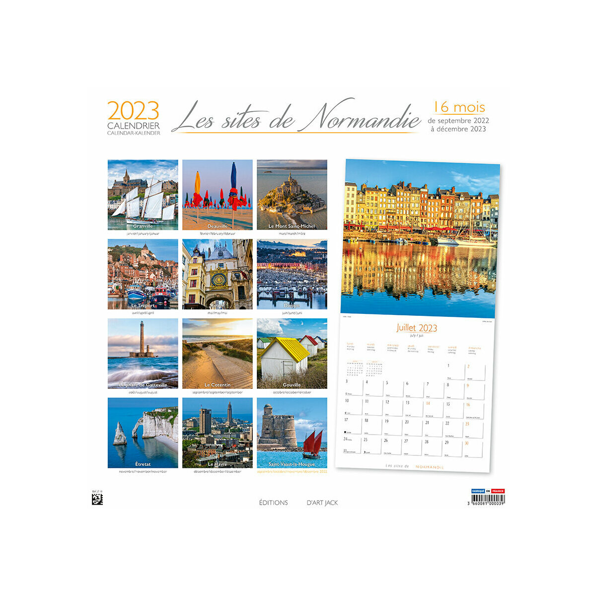 calendrier Normandie 2023