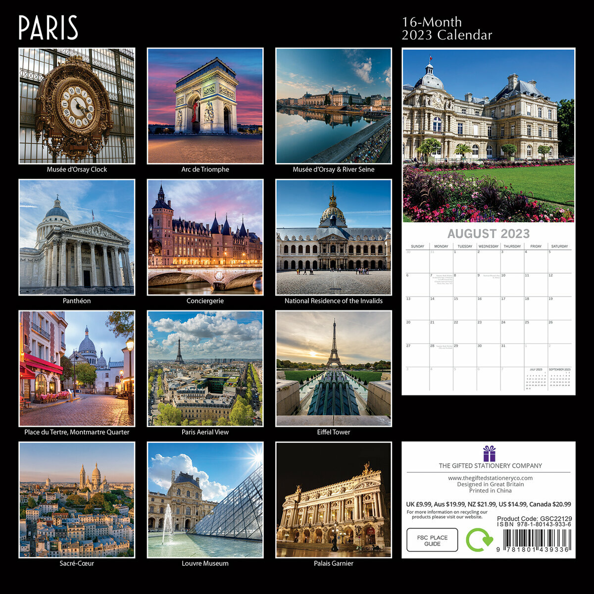 Calendrier 2023 Paris