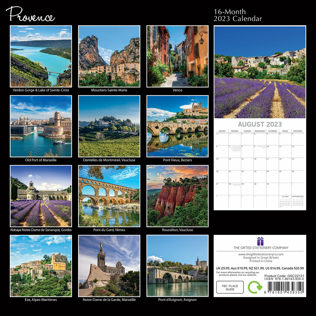 Calendrier 2023 Provence