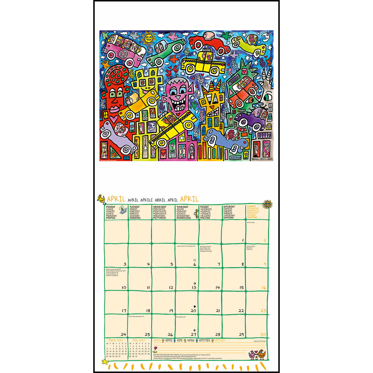 Calendrier 2023 James Rizzi