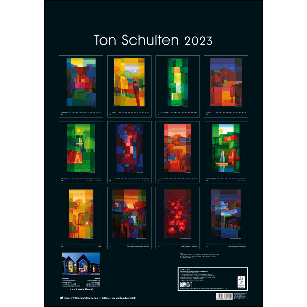 Maxi Calendrier Poster 2023 Ton Schulten