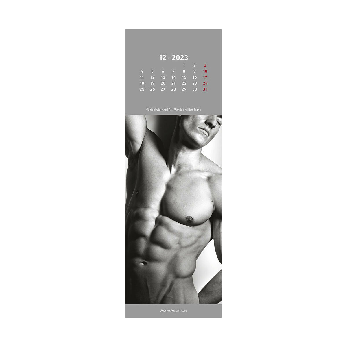 Calendrier Marque page sexy homme 2023