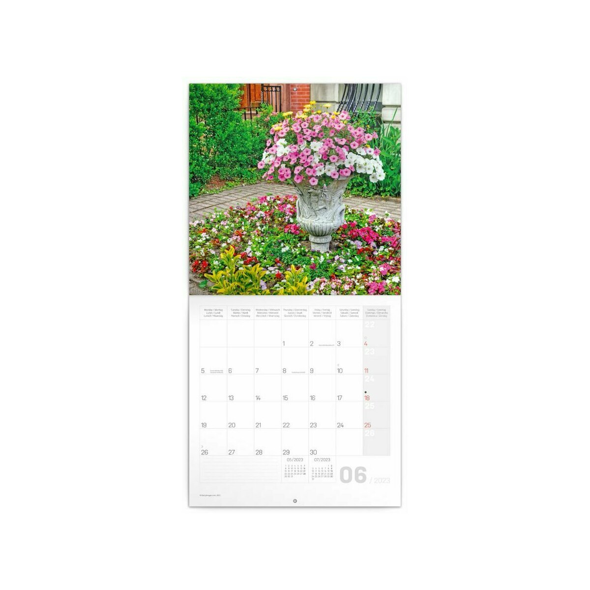 Calendrier 2023 Jardin et massifs