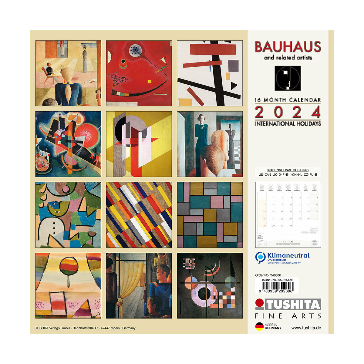 Calendrier 2024 Bauhaus