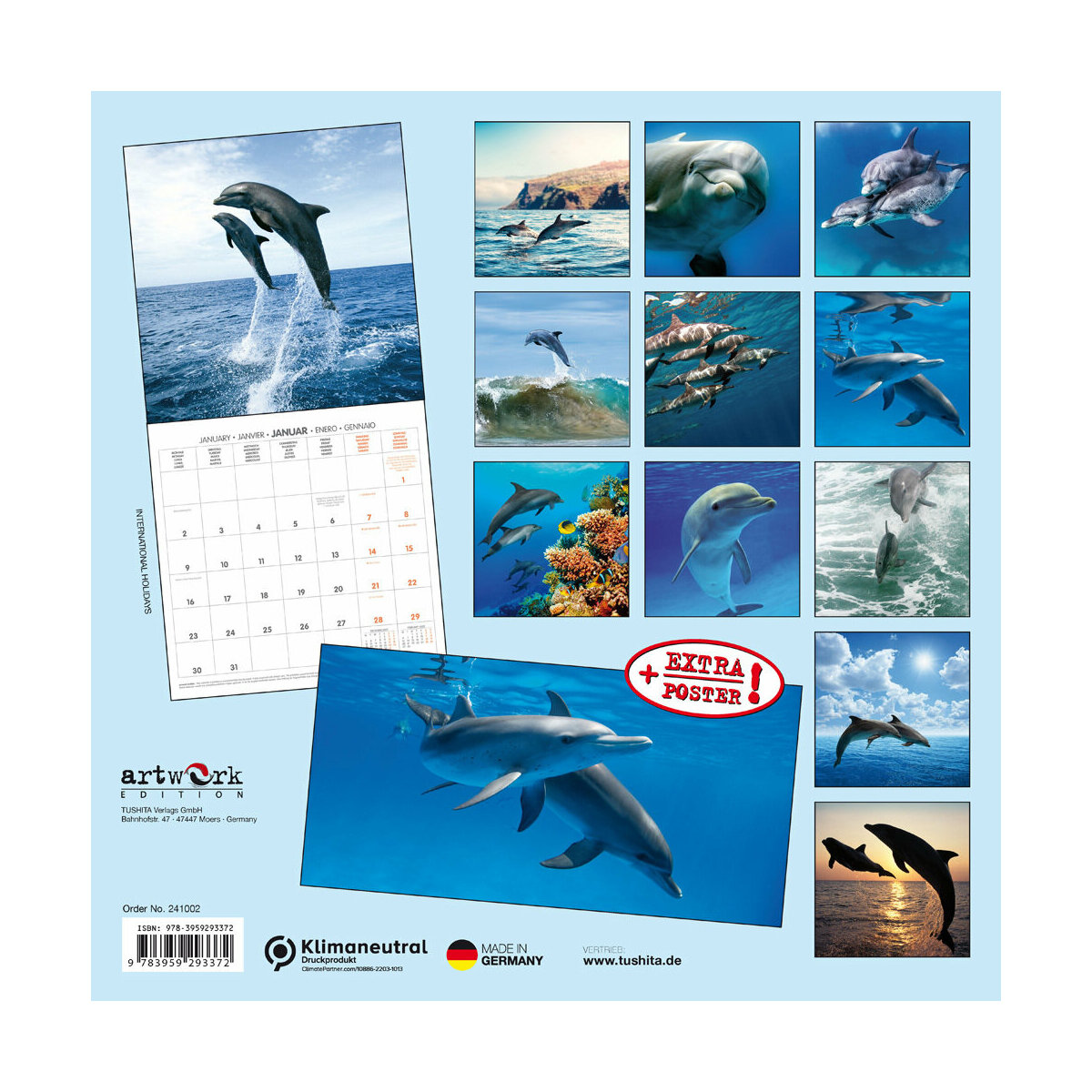 Calendrier 2024 Dauphin avec poster offert