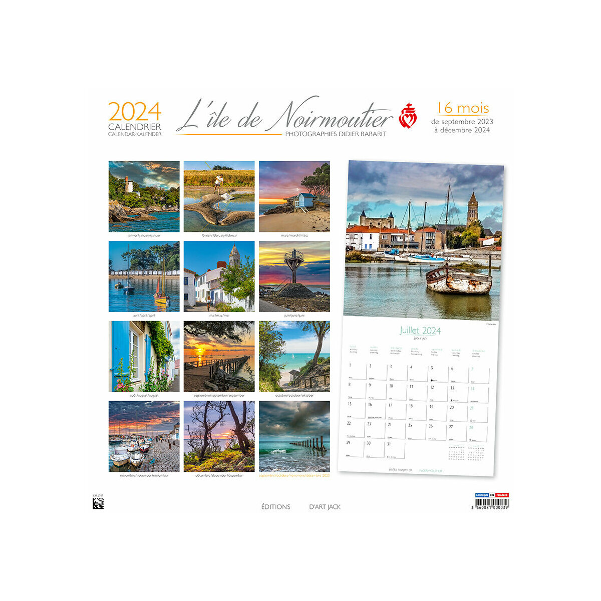calendrier Noirmoutier 2024