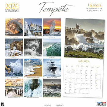 Calendrier 2026 Tempête - Phlippe Plisson