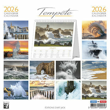 Calendrier Chevalet 2025 Tempête Atlantique Phlippe Plisson