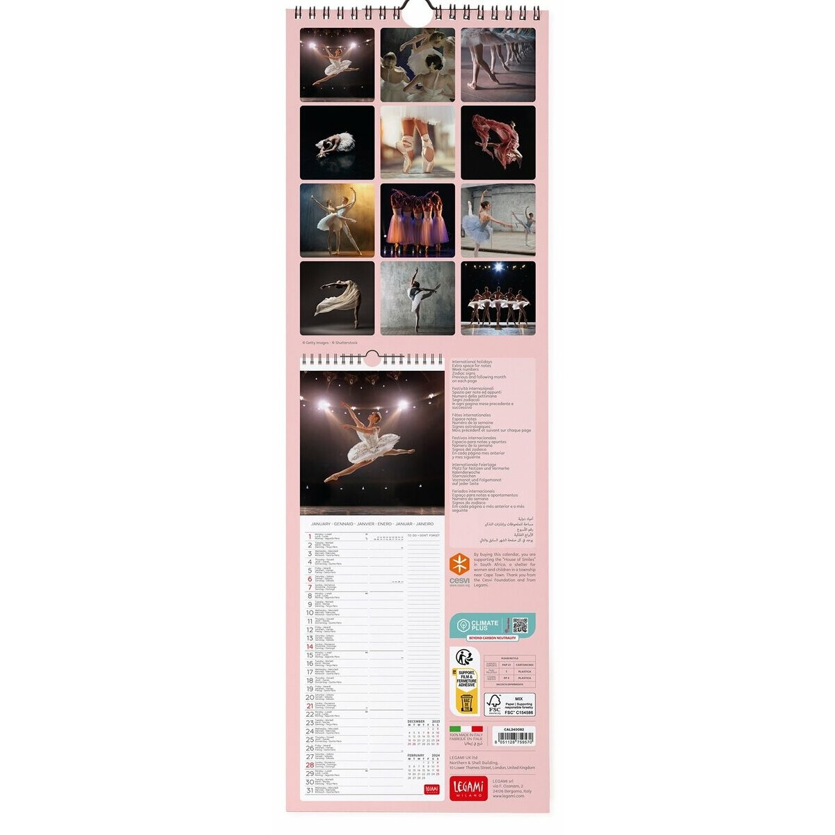 Calendrier Slim 2024 Ballet De Danse   Calendrier Slim 2024 Ballet De Danse 