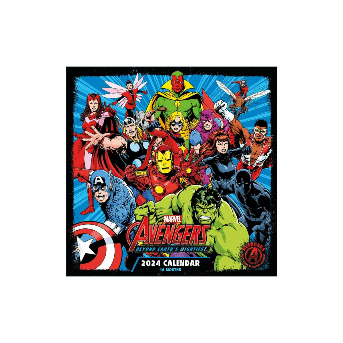 Calendrier 2025 Marvel Avengers rétro