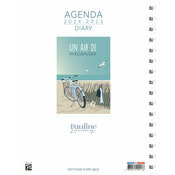 Agenda spirale 2025 affiche dessin vacances