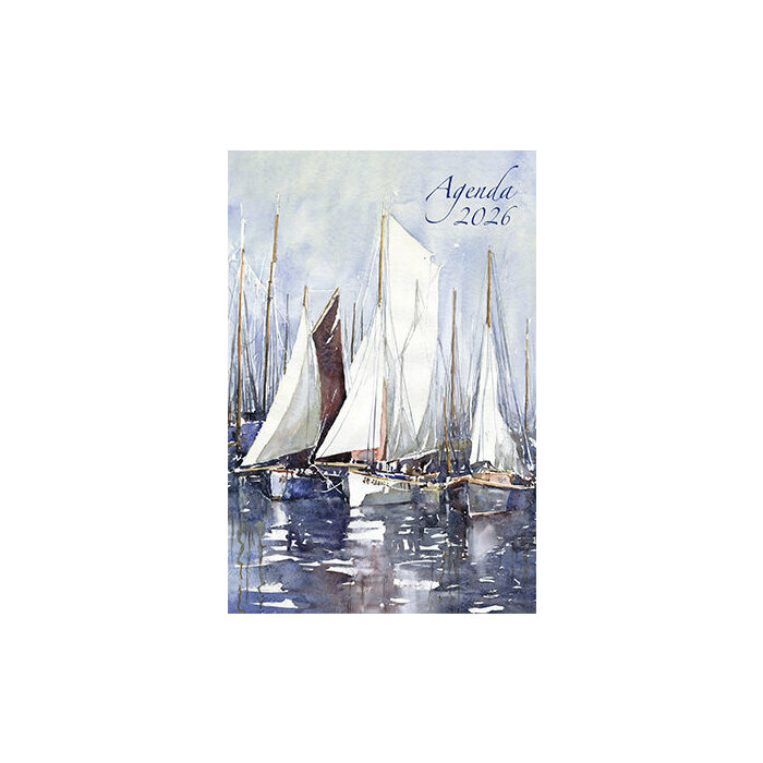 Agenda Bateaux 2026 aquarelle vanderbergue