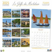 Calendrier Mural 2025 Bretagne Golfe du Morbihan bateaux 