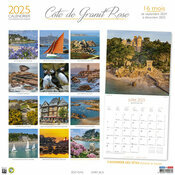 Calendrier Mural 2025 Cte de Granit Rose bateaux