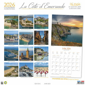 Calendrier 2025 Côte d'Emeraude