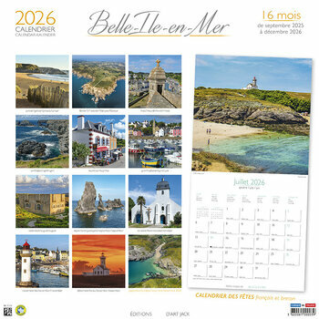 Calendrier 2026 Belle Ile en Mer