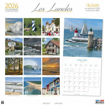 Calendrier 2026 Les Landes Maison Landaise