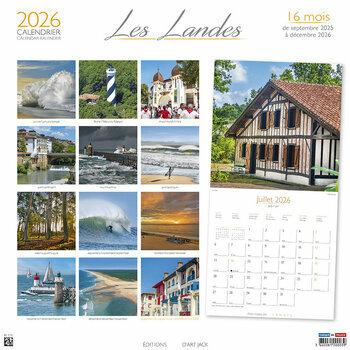 Calendrier 2026 Les Landes Plage