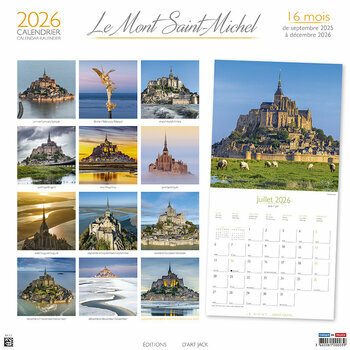 Calendrier 2026 Le Mont Saint Michel