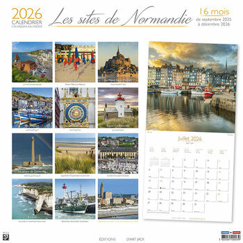 Calendrier 2026 Les Sites de Normandie Le Mont Saint Michel