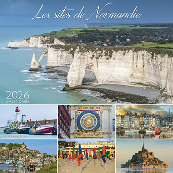 Calendrier 2026 Les Sites de Normandie Falaises Etretat