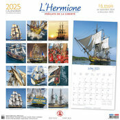 Calendrier Mural 2025 L'hermione