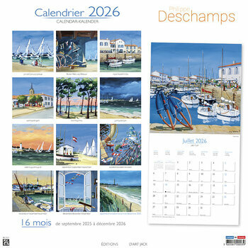 Calendrier 2026 Charente Maritime l'Ile de Ré par Philippe Deschamps