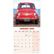 Calendrier 2026 Fiat 500 origine jaune