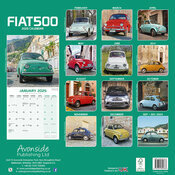 Calendrier 2025 Fiat 500 modle d'epoque