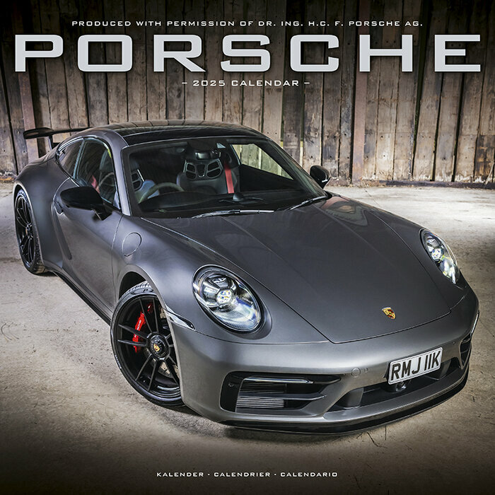 Calendrier 2025 Porsche Voiture