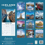 Calendrier 2025 Islande Gesyser