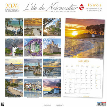 Calendrier 2026 Vendée L'ile de Noirmoutier