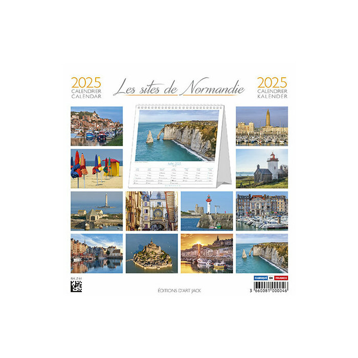 Calendrier à Poser 2025 Normandie Etretat