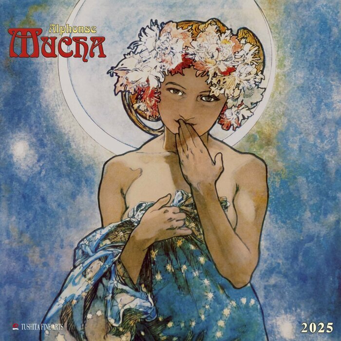 Calendrier Mural 2025 Mucha Art Nouveau